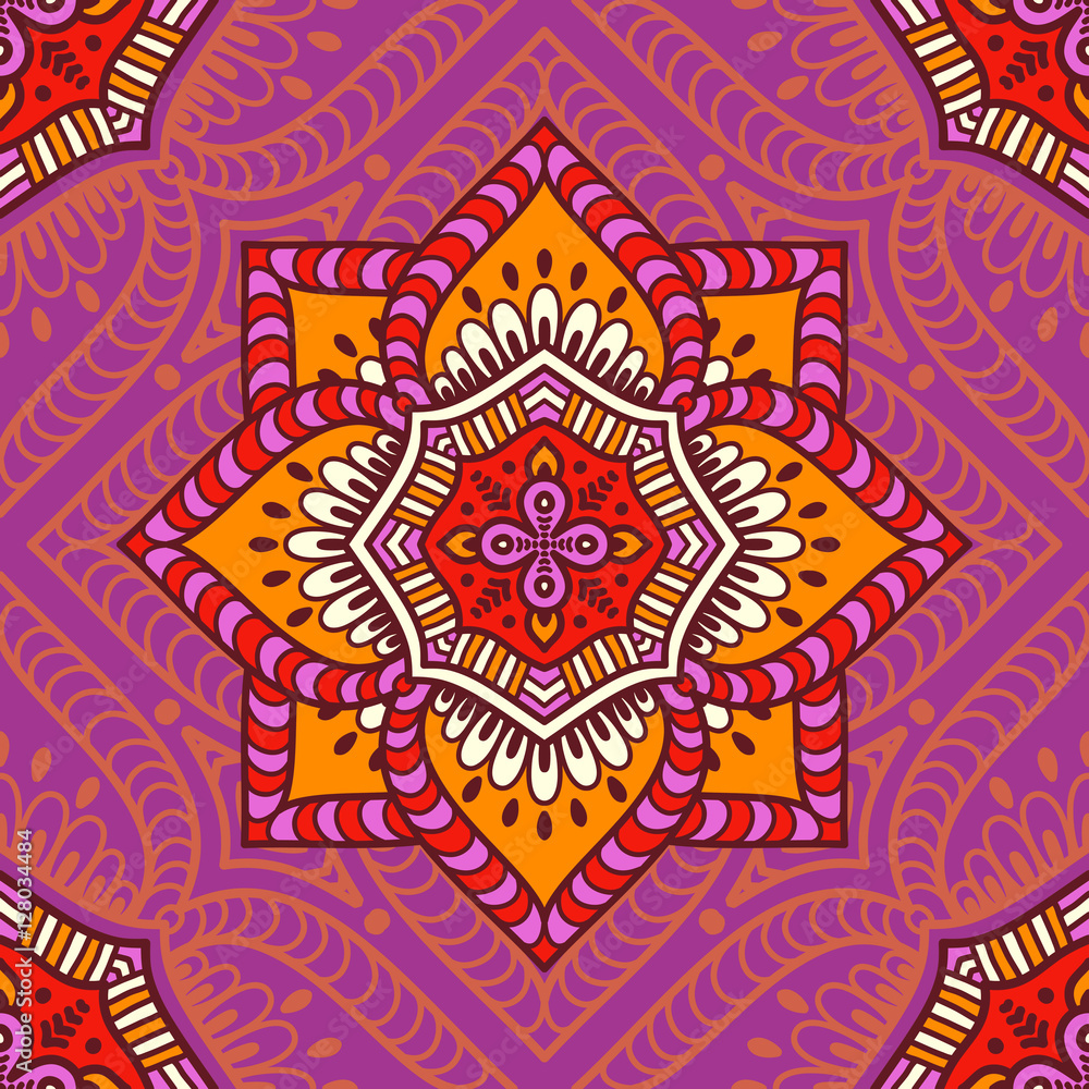 Ethnic floral seamless pattern Ethnic floral seamless pattern