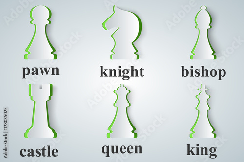 Chess logo. Business Infographics.