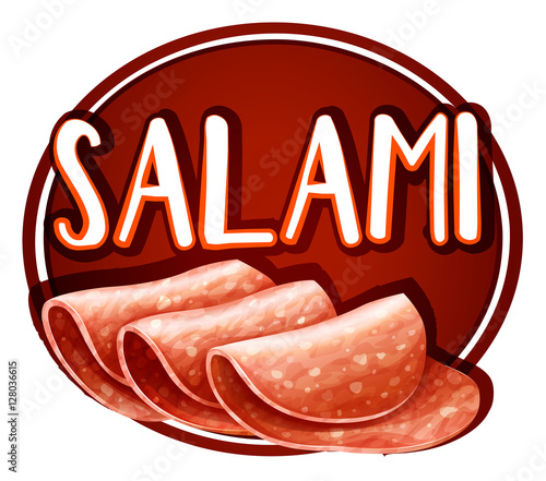 Label design with salami slices