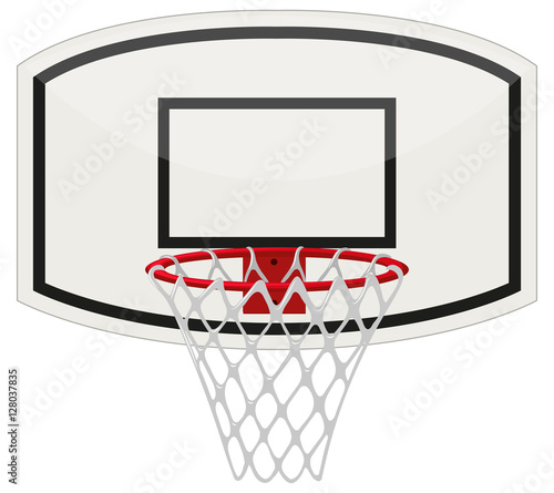 Basketball ring with net