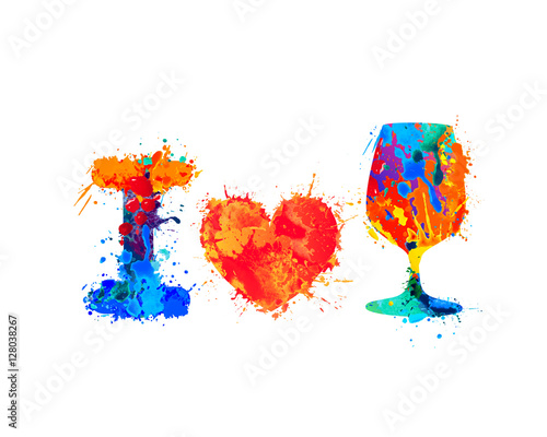 I love to drink wine