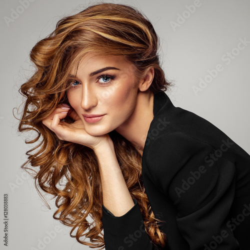 Portrait of beautiful female model