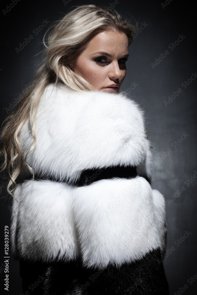 Lady in fur coat Lady in fur coat