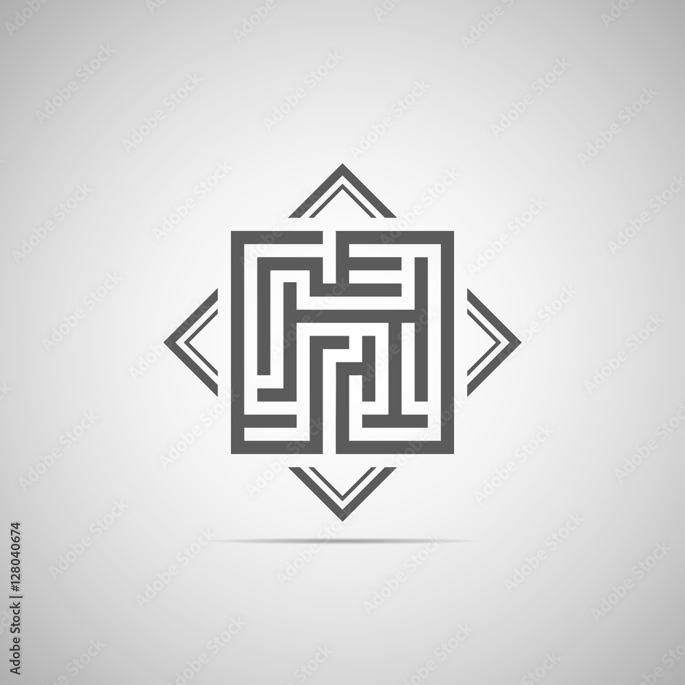 Abstract decoration, square ornament, pattern Abstract decoration, square ornament, pattern