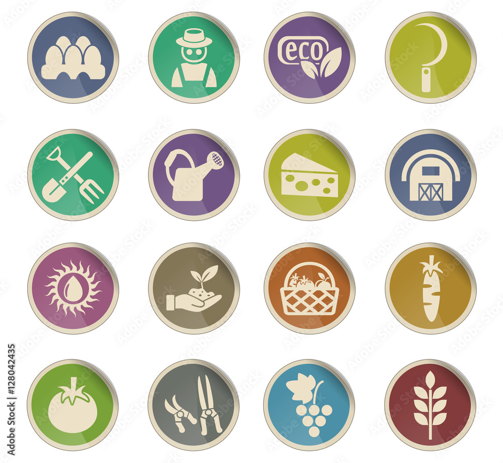 agriculture icon set agriculture icon set