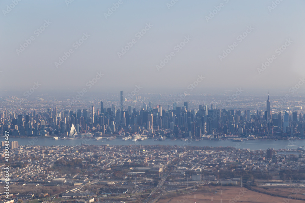 Aerial view of Midtown Manhattan skyline