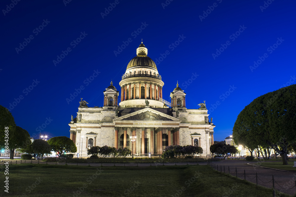St. Isaac's Cathedral in St. Petersburg.