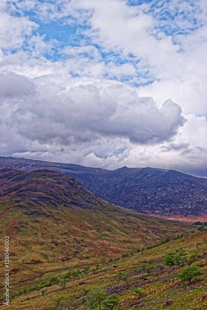 Fototapeta premium Beautiful mountains of National Park Snowdonia