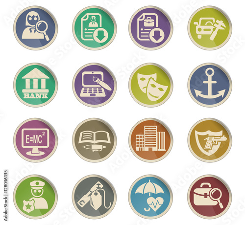 job search icon set