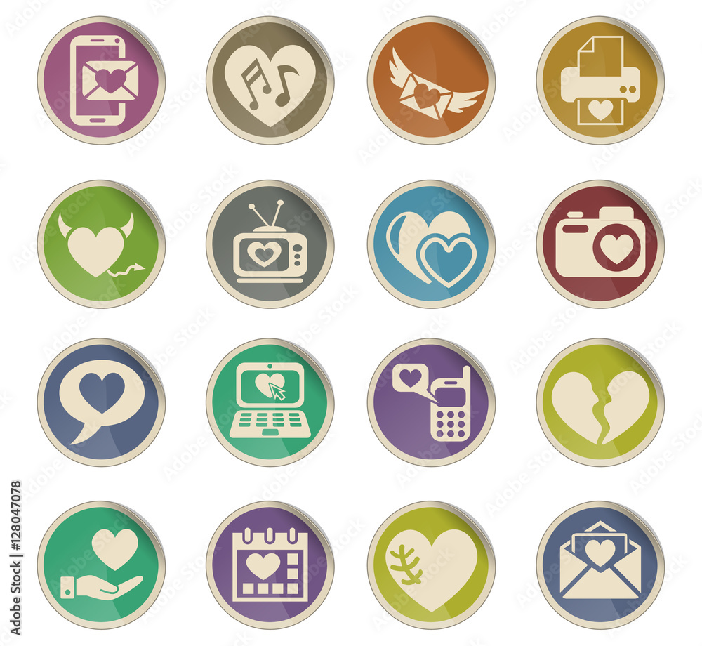 love icon set love icon set