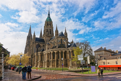 Cathedral of Our Lady of Bayeux at Calvados Normandy France