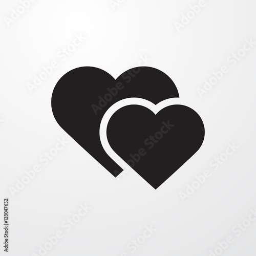 hearts icon illustration