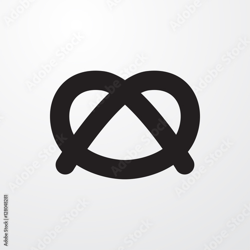 pretzel icon illustration