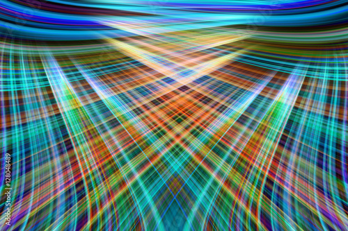 Colorful light trails
