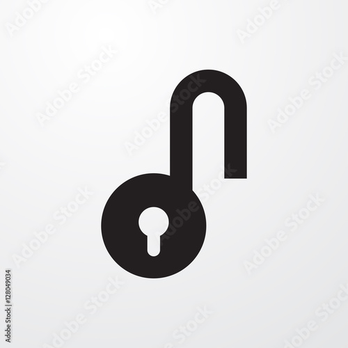 open lock icon illustration