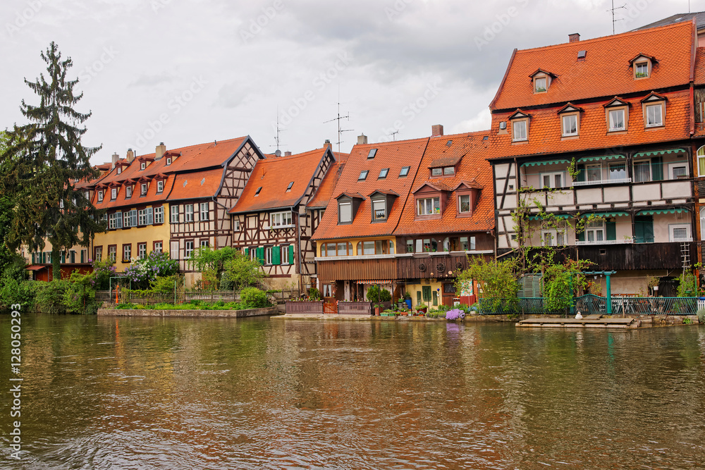 Fototapeta premium Fishermen houses and Regnitz River Little Venice Bamberg