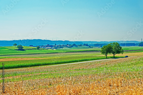 Fields at Yverdon in Jura Nord Vaudois Vaud Switzerland