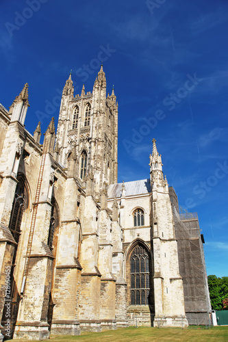 Fragment of Canterbury Cathedral in Canterbury Kent in UK