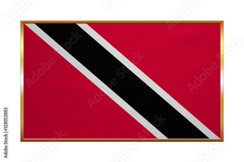 Trinidad and Tobago flag, golden frame, textured Free Download Trinidad and Tobago flag, golden frame, textured - GFXLoad
