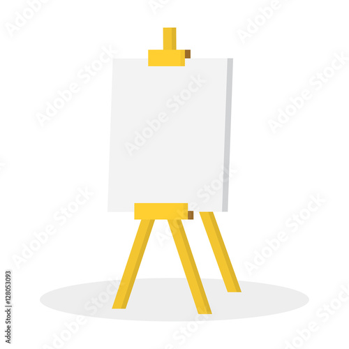 Illustration Wooden easel with blank space