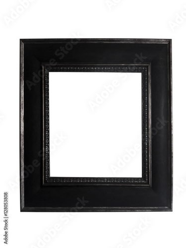 Black frame isolated on white background