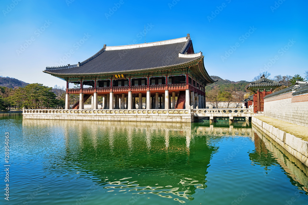 Royal Banquet Hall at Gyeongbokgung Palace in Seoul