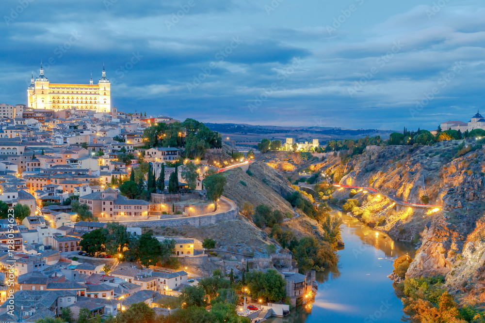 Toledo. Aerial view of the city.