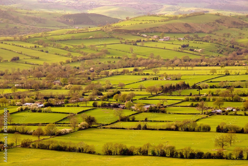 long mynd hills shropshire england uk