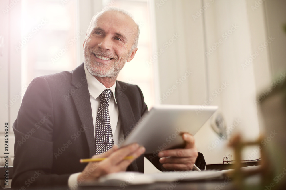 Satisfied manager Satisfied manager