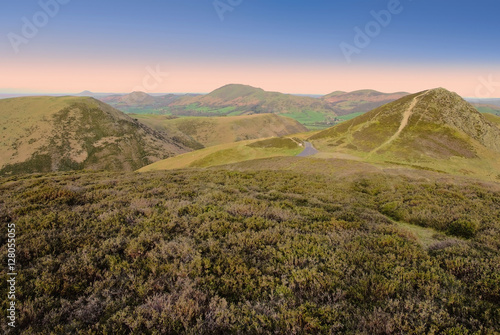 long mynd hills shropshire england uk