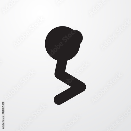 man doing exercises icon il...