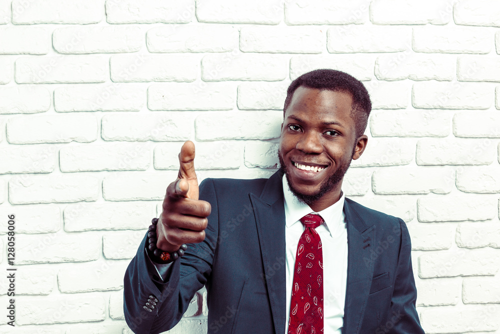 portrait of happy, smiling black business man portrait of happy, smiling black business man