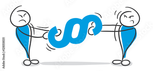 Stick Figure Series Blue / Rechtsstreit