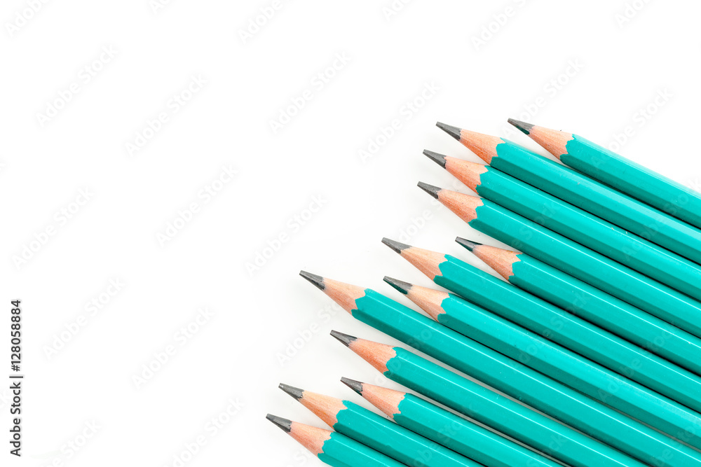 pencils isolated on white background pencils isolated on white background