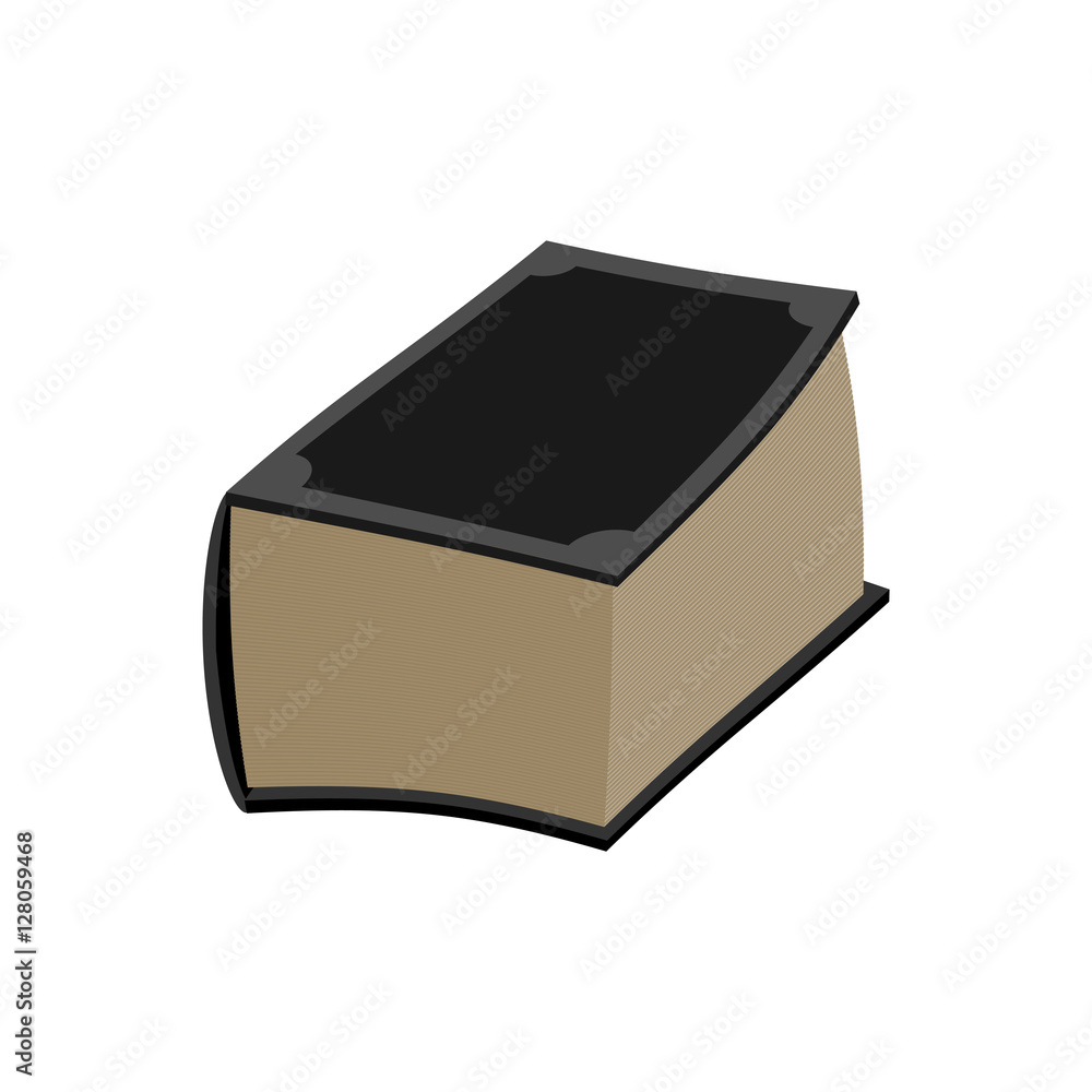 Old book isolated. thick ancient volume on white background Old book isolated. thick ancient volume on white background