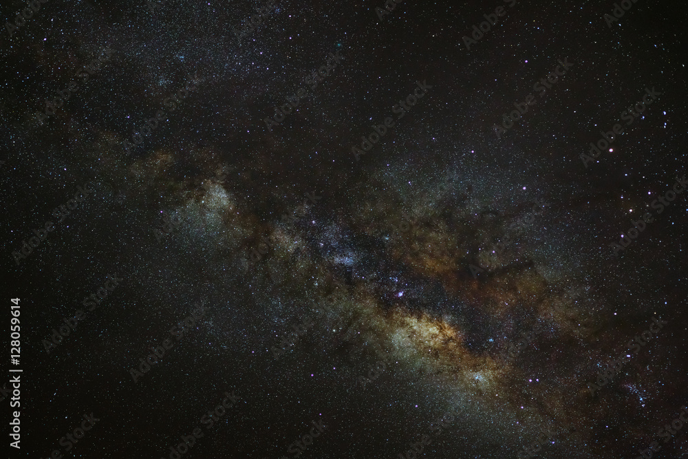 Fototapeta premium Close-up of Milky way galaxy with stars and space dust in the un