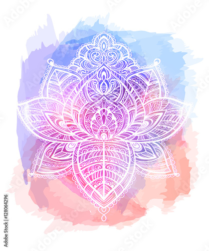 lotos tattoo vector
