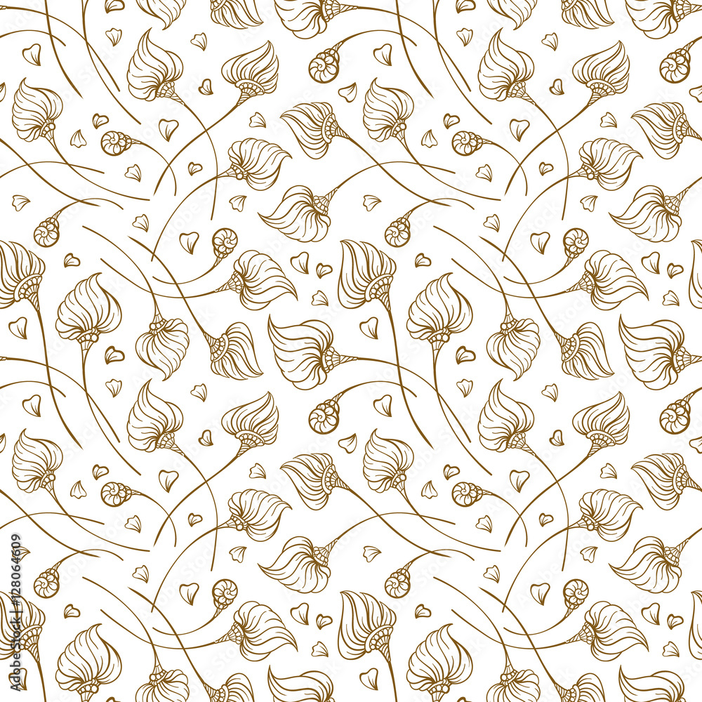 Fantasy decorative floral pattern Fantasy decorative floral pattern