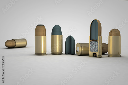 Slika na platnu patronen munition projektil bullet