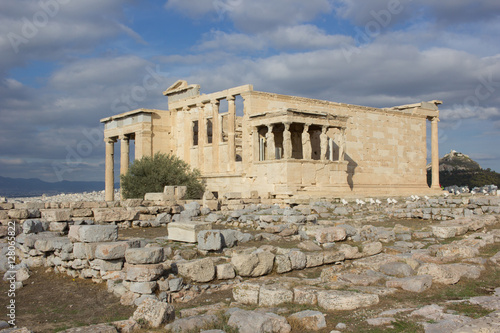 Cariathides of the erechtheion acropolis, Athens.