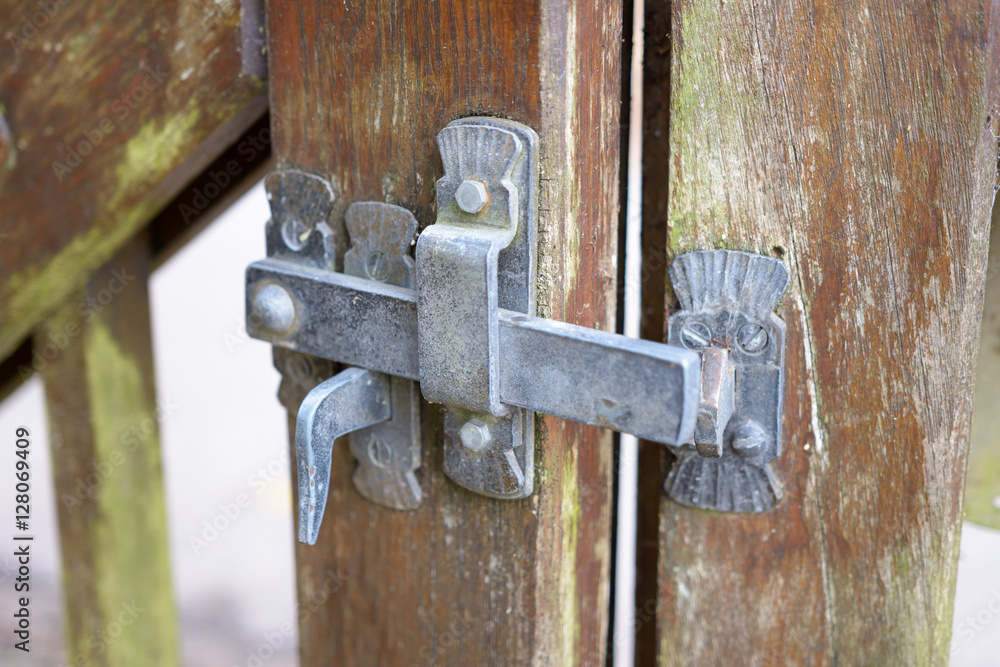 Hintergrund mit Metall und Holz Hintergrund mit Metall und Holz