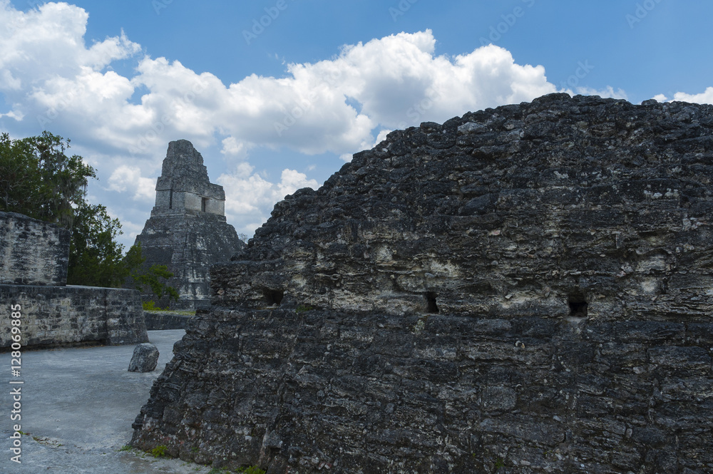 Tikal Guatemala maya nature architecture pyramid civilization ancient culture america ruins