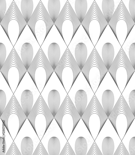 Vector pattern. Repeating geometric , rhombohedron pattern photo