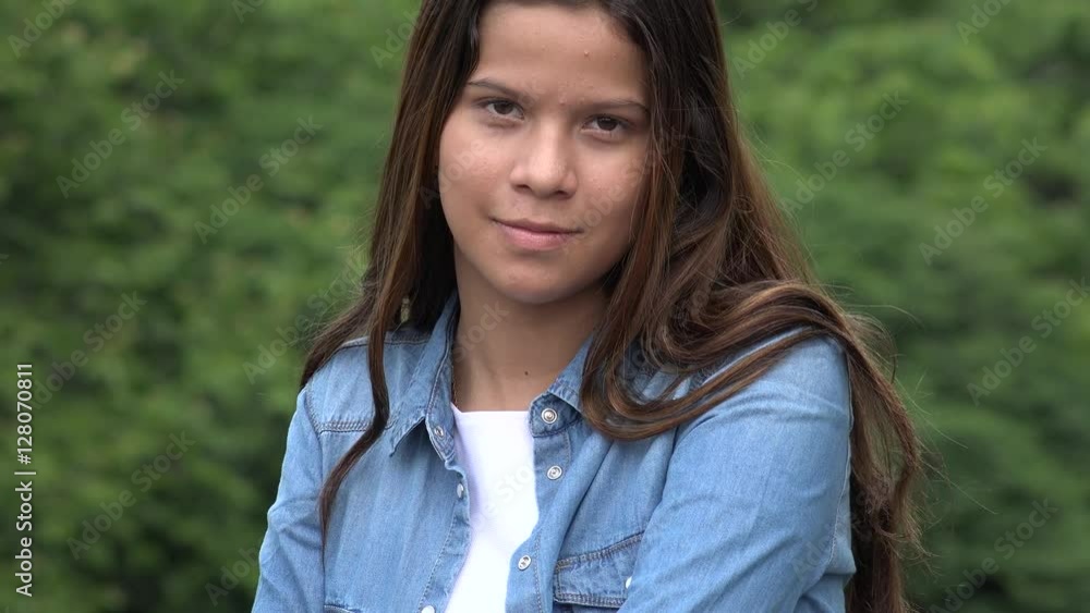 Confident Teen Female Model Posing Confident Teen Female Model Posing