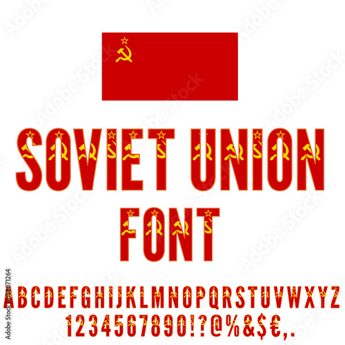 National Flag Font
