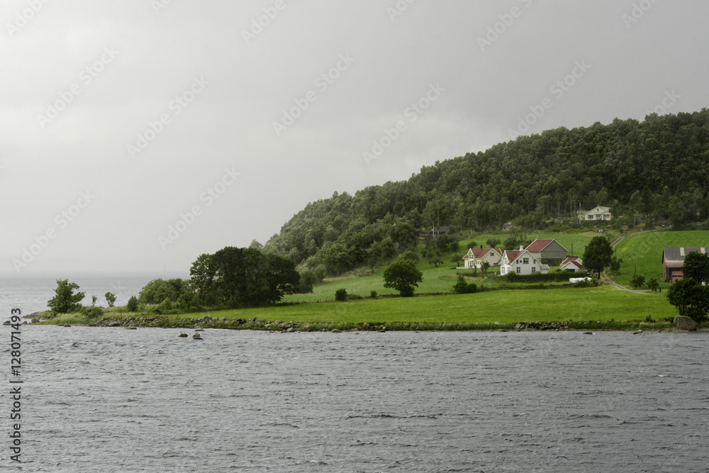 Scenic landscape in Lysefjord, Western Norway