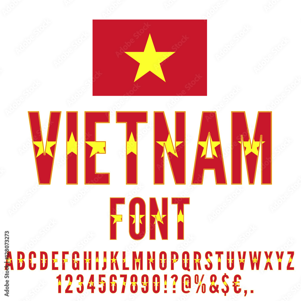 National Flag Font National Flag Font