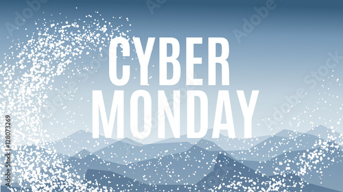 Cyber monday Big sale banner design.