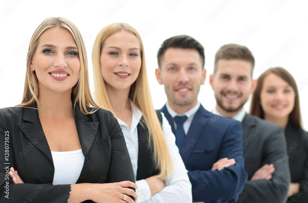 Successfull busines team isolated on white background Successfull busines team isolated on white background