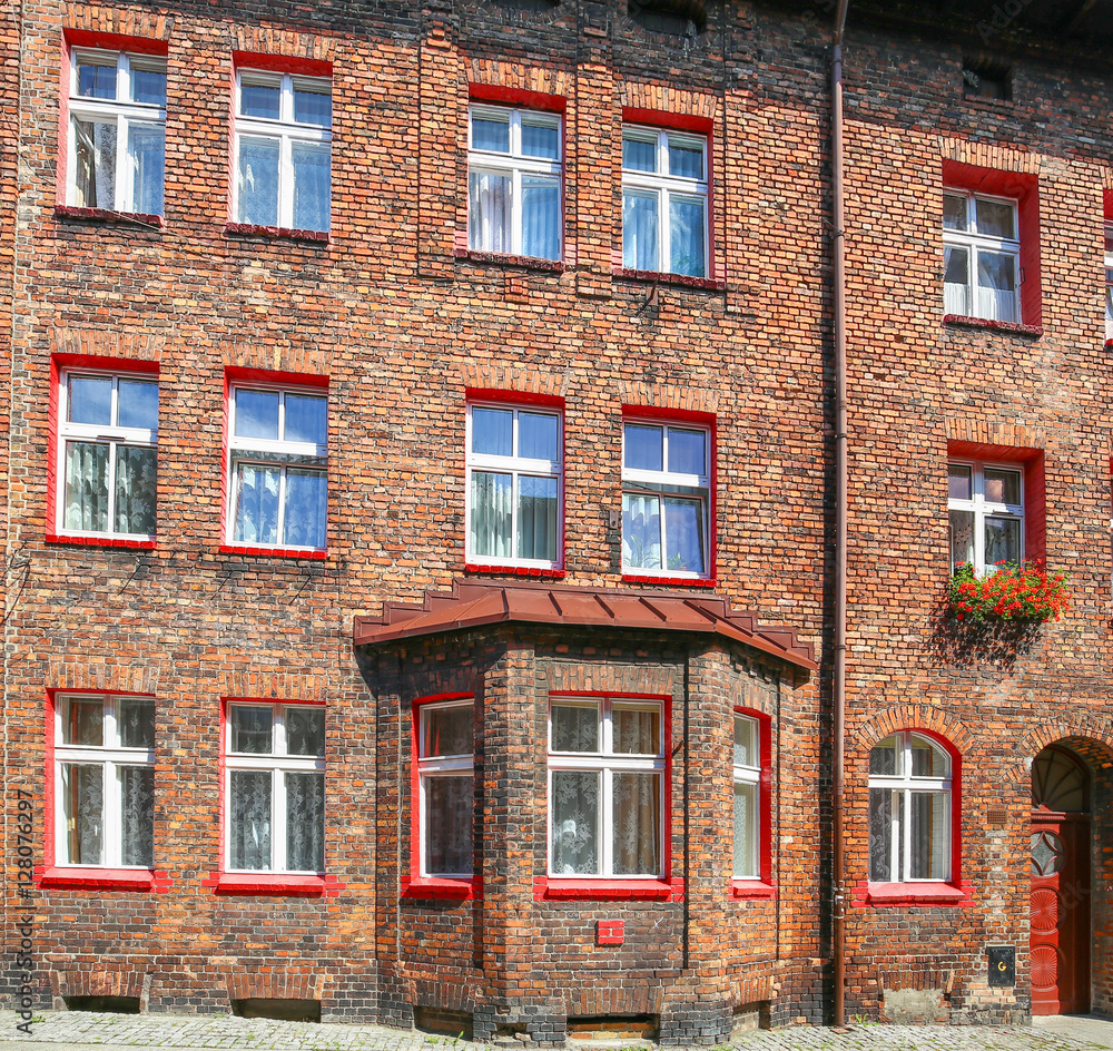 Fototapeta premium Katowice / traditional building in Nikiszowiec district.